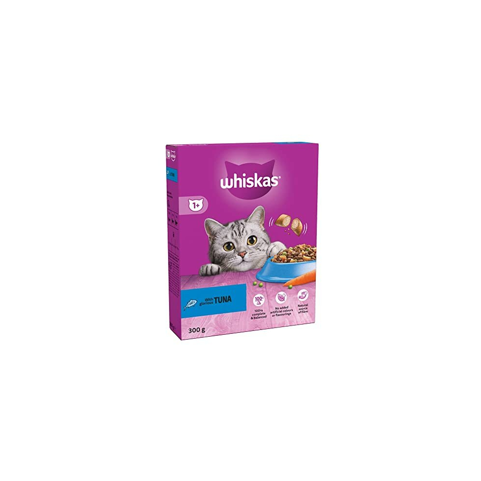 WHISKAS 1+ Cat Complete Dry with Tuna 300g