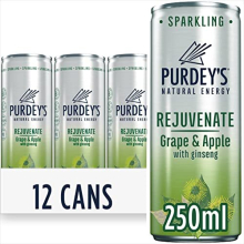 Purdey?s Rejuvenate?Natural Energy Drink?12 x 250 ml Cans