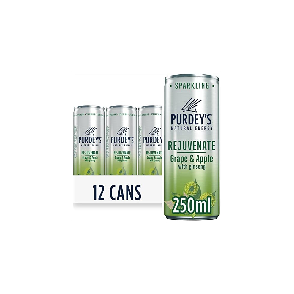 Purdey?s Rejuvenate?Natural Energy Drink?12 x 250 ml Cans 