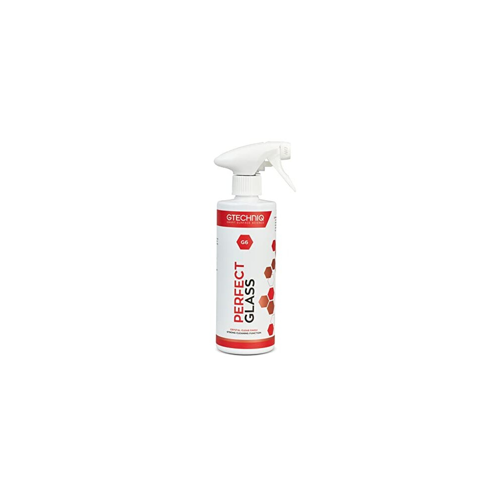 Gtechniq G6 Perfect Glass Window Cleaner, Anti-Static Window Cleaning Equipment Leaves No Smears or Streaks, High-Performance Car Glass Cleaner, 500ml