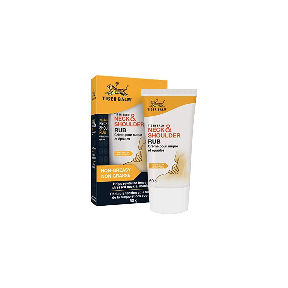 Tiger Balm Neck and Shoulder Rub - Soothing Cream for Use on The Neck and Shoulder Area, 50 g (Pack of 1)