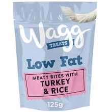 Wagg Low Fat Turkey Dog Treats 125g, pack of 7