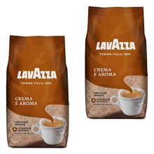Lavazza Crema E Aroma Coffee Beans, Pack of 2, 2 x 1000g