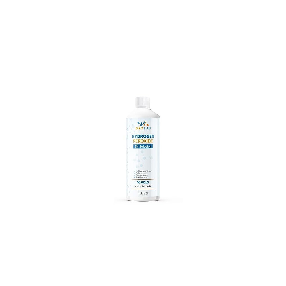 Oxylab Hydrogen Peroxide 3%, 1 Litre - 10 Vols