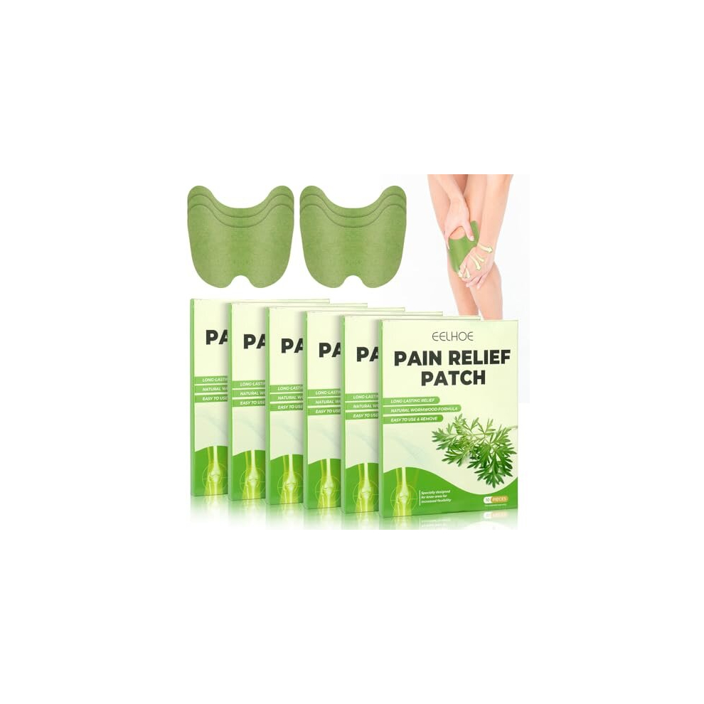 Foreverup 60Pcs Pain Relief Patches,Knee Pain Relief Patches Kit,Wellknee Pain Relief Patch Wormwood Herbal Knee Patches For Arthritis,Relieves Muscle