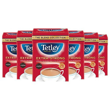 Tetley Extra Strong Tea, Black Tea, Pack of 6 Boxes, 450 Teabags
