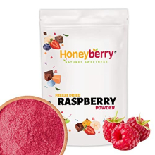 Freeze Dried Raspberry Powder 250g - Finely Milled Fruit Powder - 100% Pure and Natural, No Added Sugar or Preservatives Dehydrated Raspberry Powder