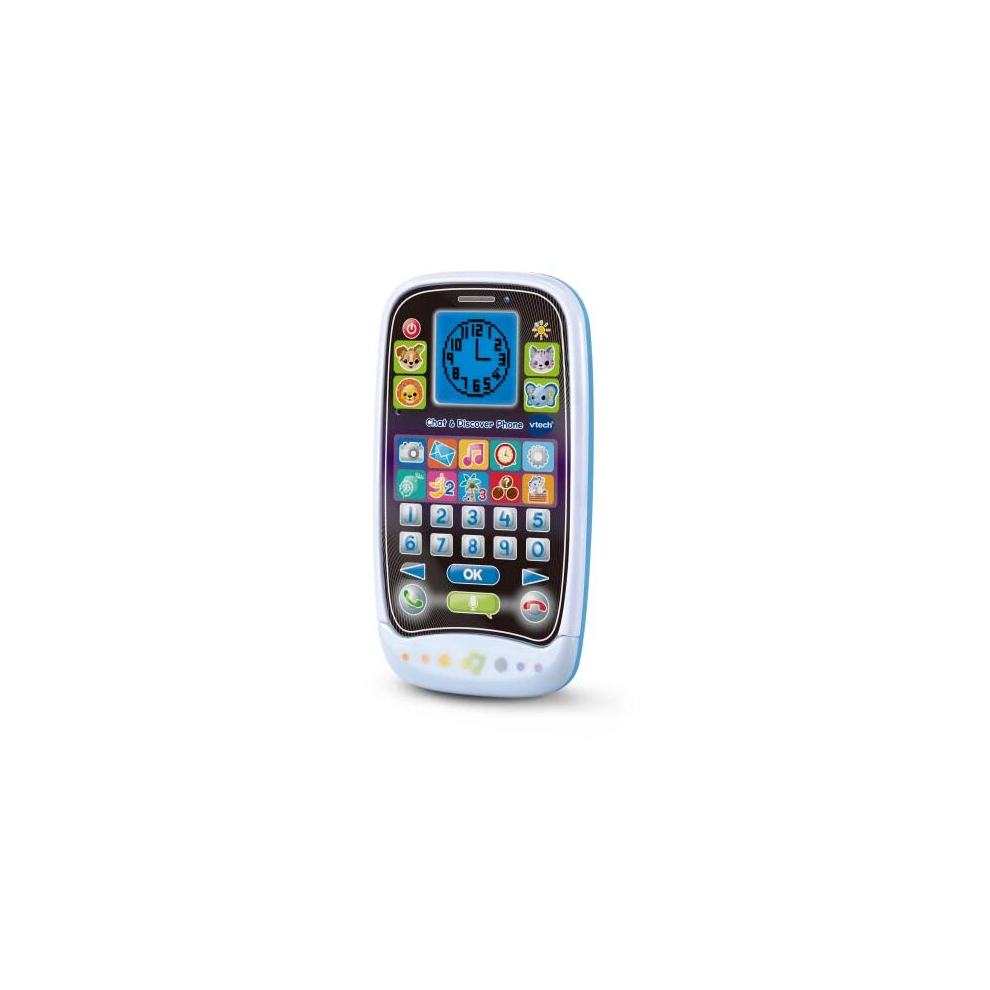 Vtech Chat & Discover Phone, Educational Toy Phone For Children, Toy Mobile Phone With Games & Apps, Lights And Music, Kids Phone With Numbers,