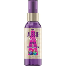 Aussie Heat Protection Spray for Hair, Leave In Conditioner Spray for Dry Damaged Hair, Vegan Heat Defense Hairspray, 100ml