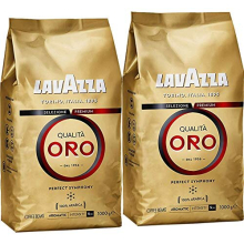 Lavazza Qualita Oro Coffee Beans 1Kg (Pack of 2)