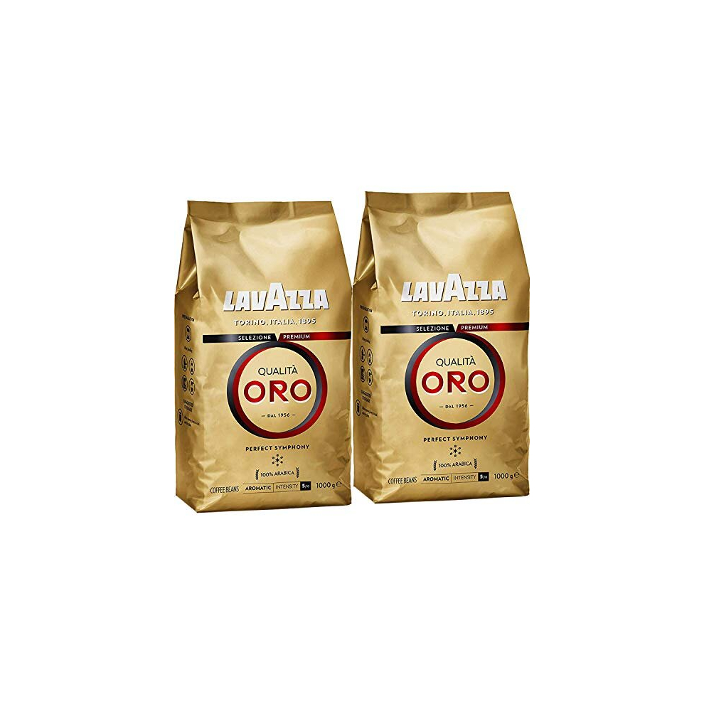 Lavazza Qualita Oro Coffee Beans 1Kg (Pack of 2)