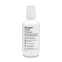 Clinisept+ Professional Hygienic Mouth Rinse Antimicrobial, Neutral Ph, Alcohol Free Mouthwash Suitable for Sensitive Teeth and Gums, Clear, 400 ml