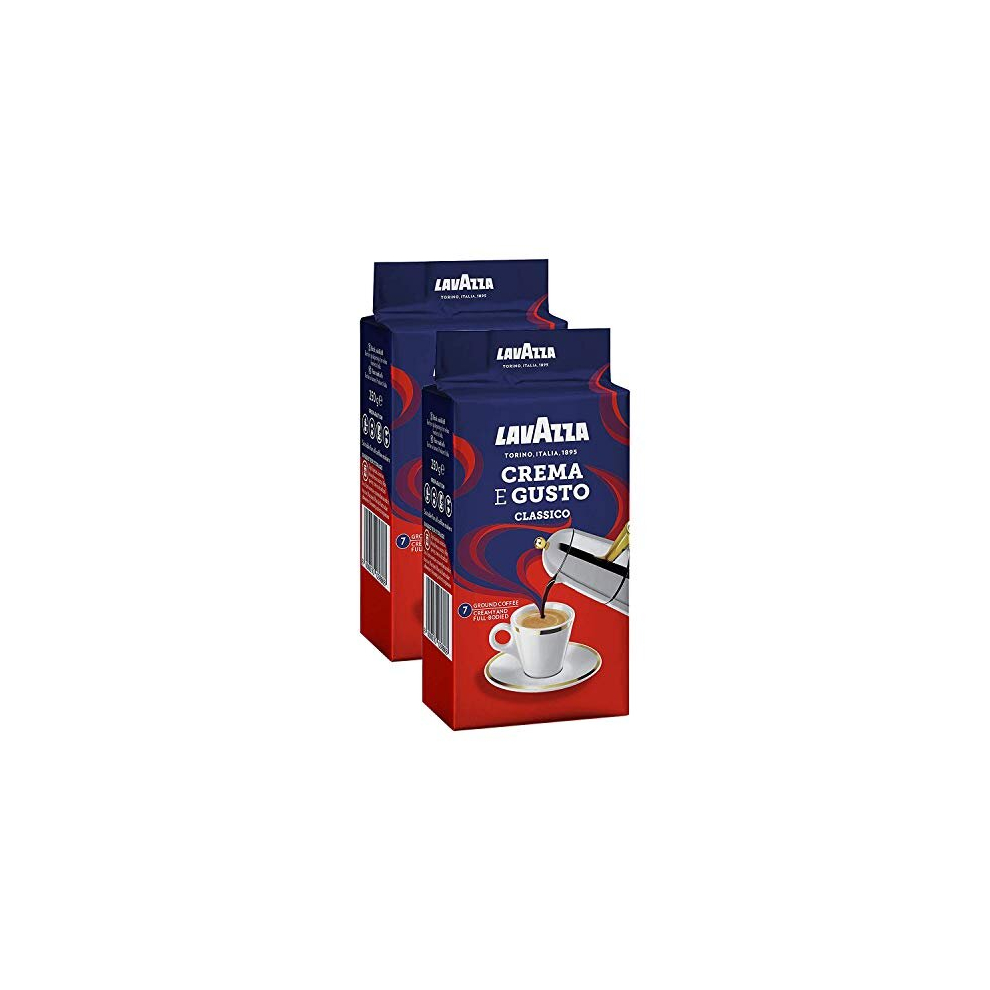 Lavazza Crema e Gusto Ground Coffee 250g (Pack of 2)