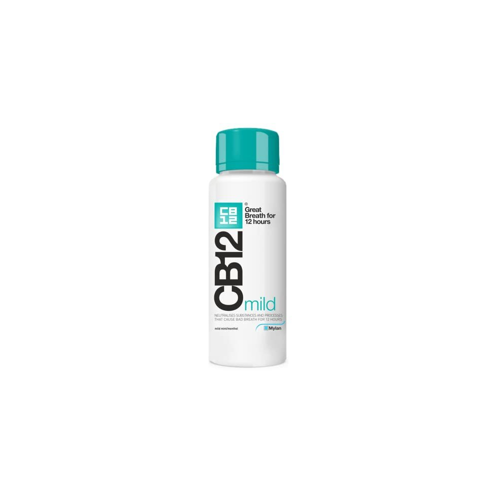 CB12, Mouthwash, Clear, Mild Mint Menthol, 250 ml