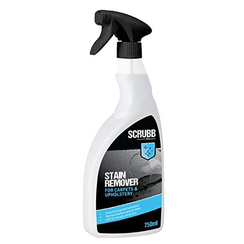 SCRUBB Stain Remover, Destroys Spots & Stains, For Carpets, Fabrics, Upholstery & Clothing, 750ml Trigger Spray