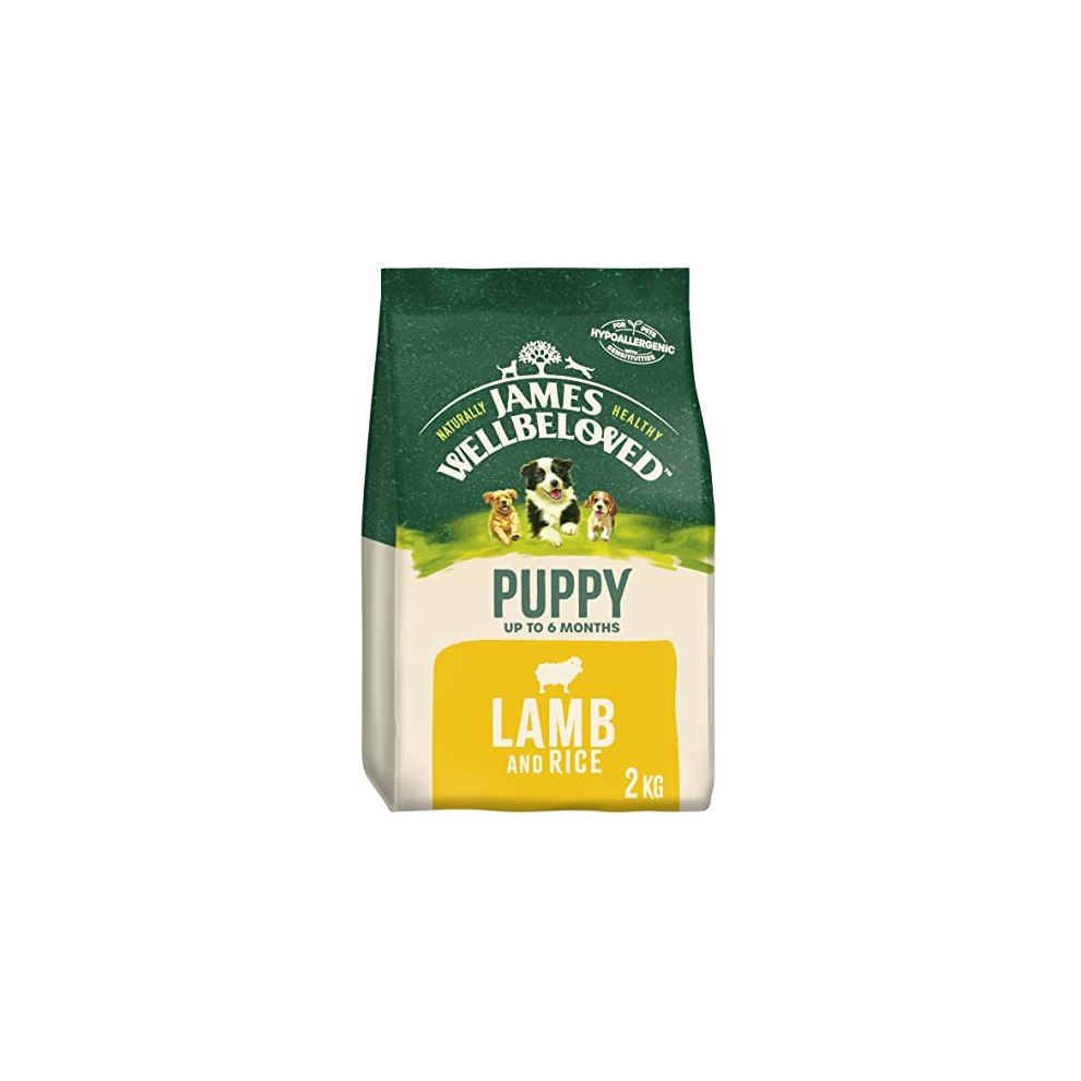 James Wellbeloved Puppy Lamb & Rice 2 kg Bag, Hypoallergenic Dry Dog Food