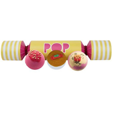 Bomb Cosmetics Pop Cracker Handmade Bath Blaster Gift Pack, Contains 3-Pieces, 160 g Each [Contents May Vary]