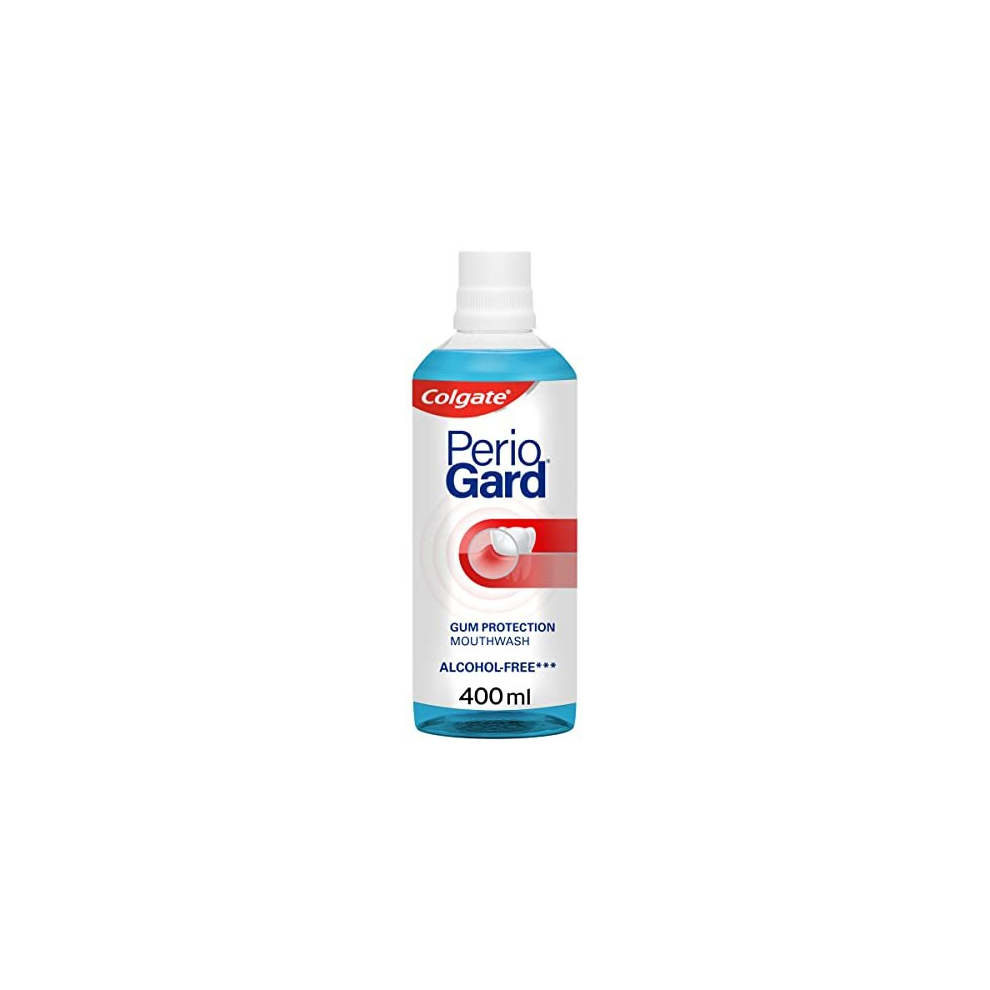 COLGATE PerioGard Gum Protection Mouthwash 400ml | Gum Care mouthwash | Helps Protect Gums from Problems and Irritation | Antibacterial Ingredients |