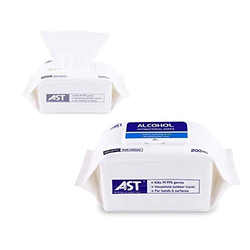 AST 200 Durable Wipes Antibacterial Sanitising Alcohol Disinfectant