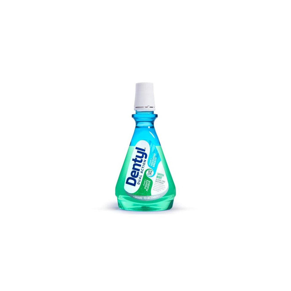 Dentyl Dual Action Smooth Mint Plaque-Reducing CPC Mouthwash, 500ml