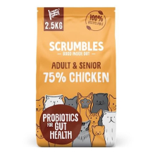 Scrumbles All Natural Dry Cat Food with 75% Chicken, High Protein Food For Adults And Seniors, 2.5Kg,package may vary