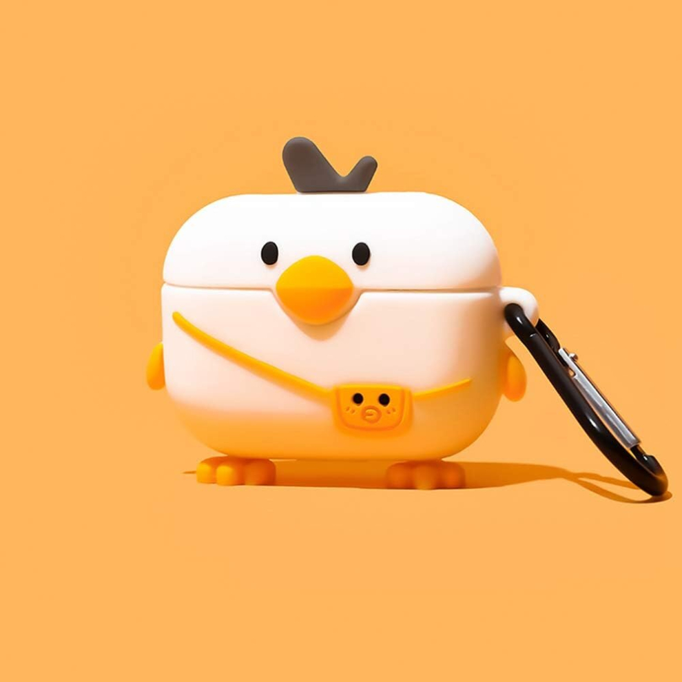 Compatible Airpods Case, Silicone 3D Cute Animal Chick Backpack Fun Cartoon Airpod Case, Kawaii Funny Fashion Cool Design Skin (Airpods Pro) 7770197789943