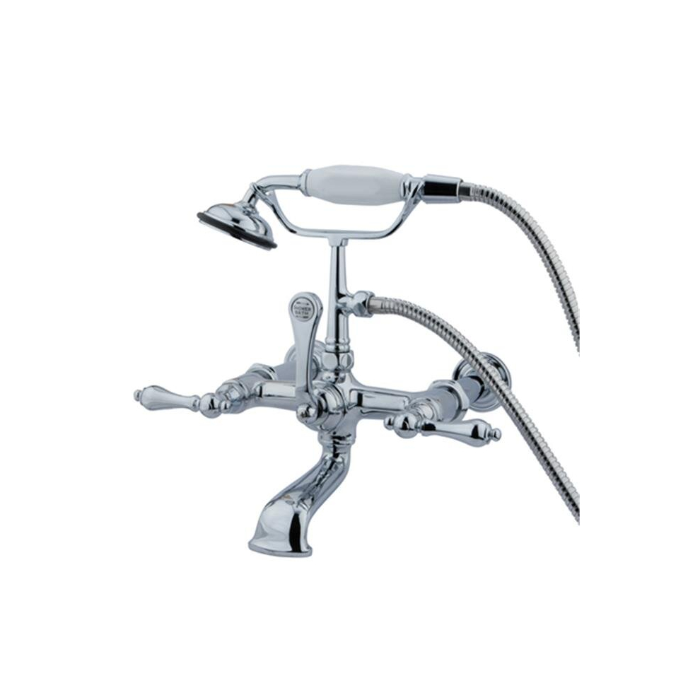 Clawfoot Tub Filler With Hand Shower - Polished Chrome Finish 780475868038