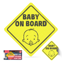 2 Baby on Board Sticker Car Signs Decal|Children Window Safety Warning