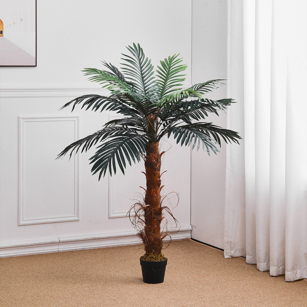 (120cm) Simulated Plant Indoor Outdoor Palm Tree Decor with Pot