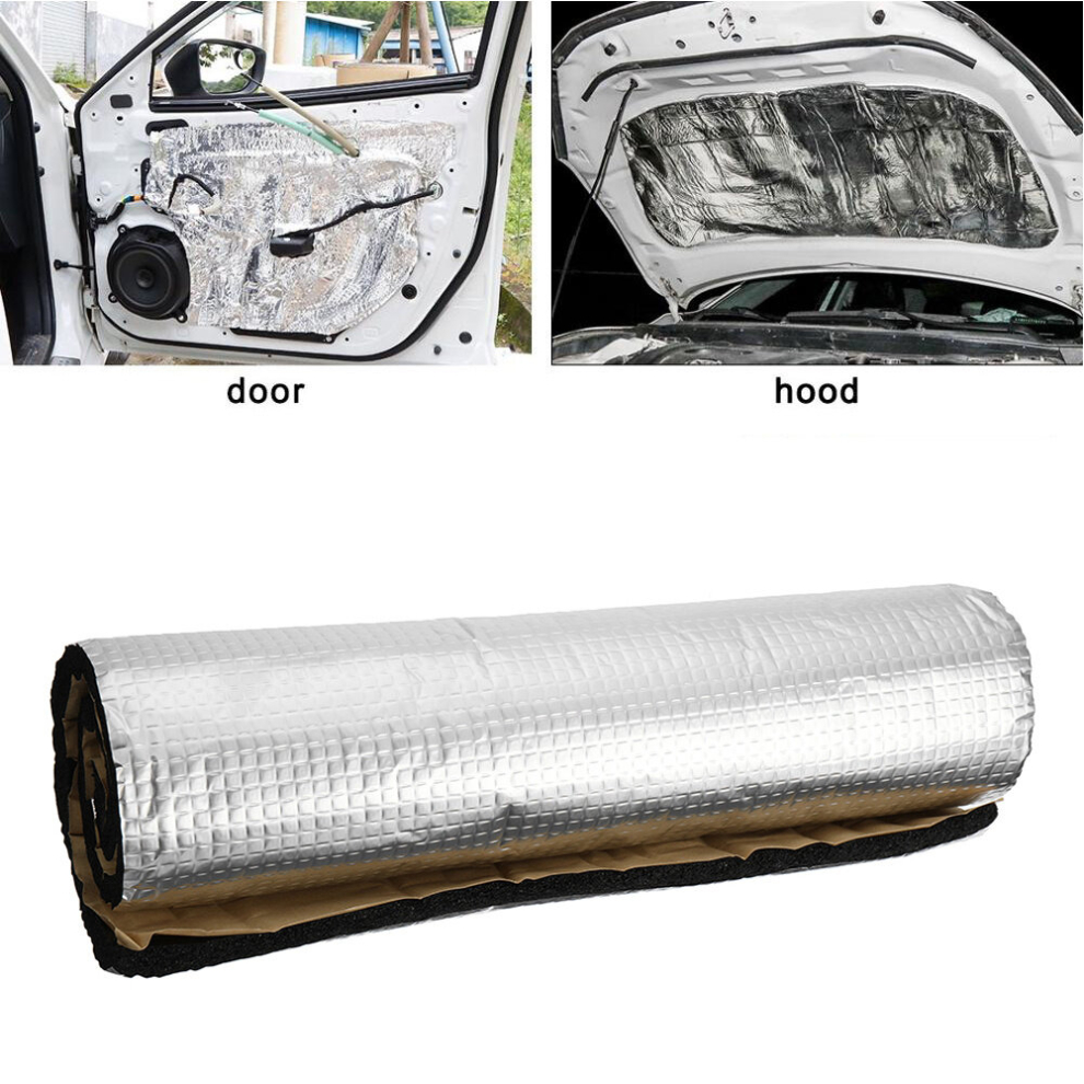 Self-adhesive 5M Aluminum Foil Car Van Soundproof Deadener Insulation Foam
