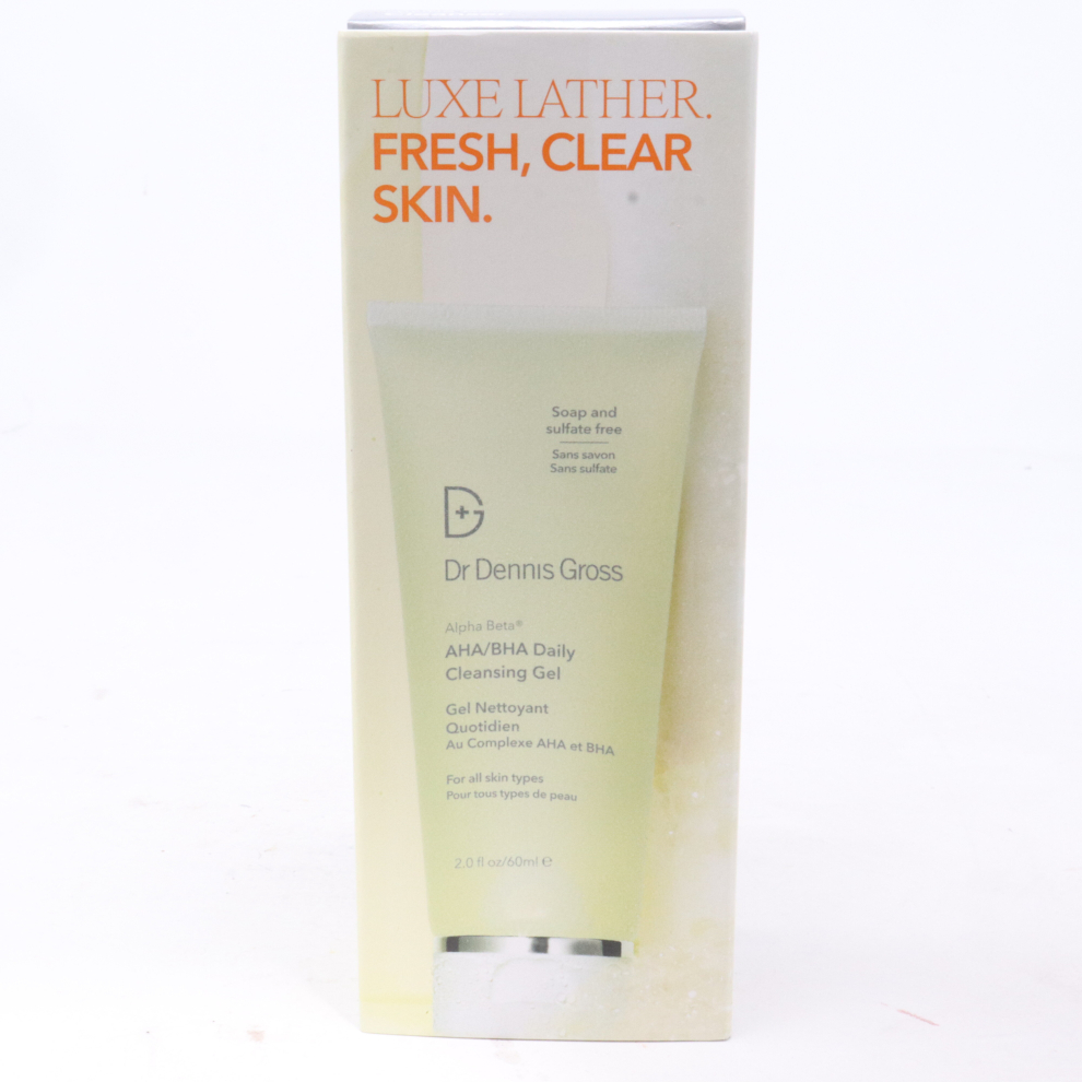 Dr Dennis Gross Alpha Beta Aha/Bha Daily Cleansing Gel 2.0Oz/60Ml New With Box