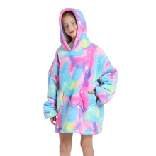 ( #11 Colorful, for Kid) Winter Soft Oodie Adult/Kid Comfort Pajamas Blanket Hoodie Hoodie Pullover Xmas
