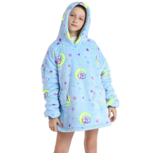 ( #14 Moon Horse, for Kid) Winter Soft Oodie Adult/Kid Comfort Pajamas Blanket Hoodie Hoodie Pullover Xmas