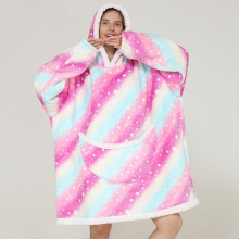( #29 Starry Sky, for Adult) Winter Soft Oodie Adult/Kid Comfort Pajamas Blanket Hoodie Hoodie Pullover Xmas