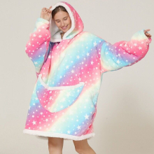 ( #28 Galaxy, for Adult) Winter Soft Oodie Adult/Kid Comfort Pajamas Blanket Hoodie Hoodie Pullover Xmas