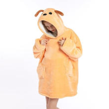 ( #5 Yellow Dog, for Kid) Winter Soft Oodie Adult/Kid Comfort Pajamas Blanket Hoodie Hoodie Pullover Xmas