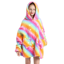 ( #17 Purple Gold, for Kid) Winter Soft Oodie Adult/Kid Comfort Pajamas Blanket Hoodie Hoodie Pullover Xmas