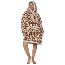 (  #22 Leopard,   for Adult) Winter Soft Oodie Adult/Kid Comfort Pajamas Blanket Hoodie Hoodie Pullover Xmas