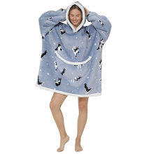 ( #21 Jumping Puppy, for Adult) Winter Soft Oodie Adult/Kid Comfort Pajamas Blanket Hoodie Hoodie Pullover Xmas