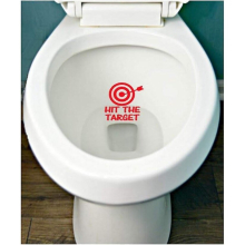 Sztxj 2pcs Hit The Target Decal Bathroom Toilet Potty Seat Boys Training Target