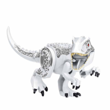 (White Tyrannosaurus) Removable Large Dinosaur Figure Big Size Indominus T Rex Blocks Toys