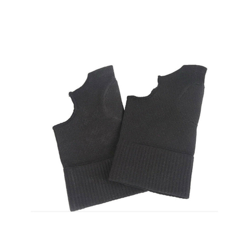(2Pair Black) Gel Filled Thumb Wrist Support Compression Gloves 1