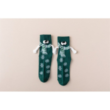 (E) Holding Hands Socks for Kids Adults 3D Doll Funny Magnetic Suction Couple Sock