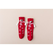 (C) Holding Hands Socks for Kids Adults 3D Doll Funny Magnetic Suction Couple Sock