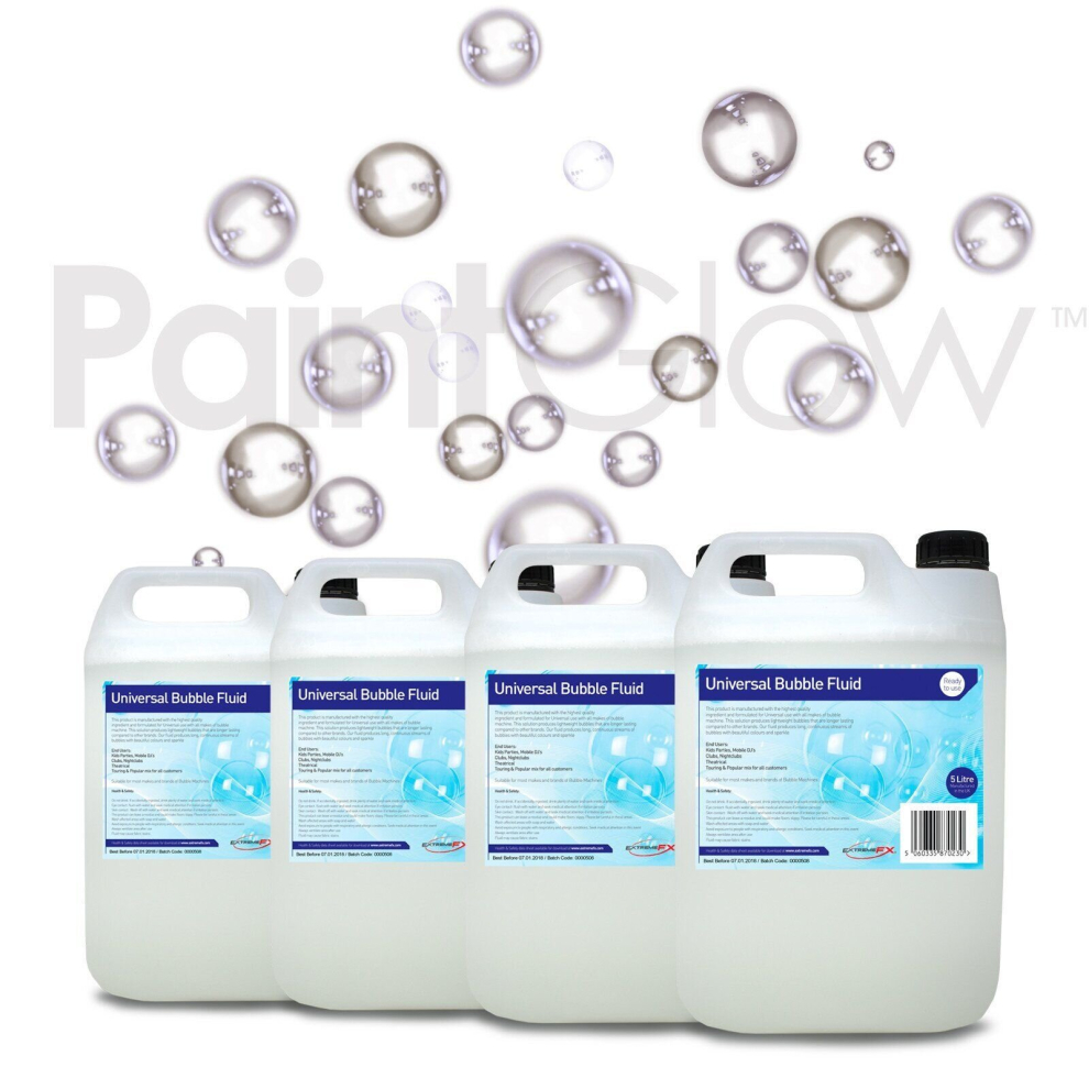 Bubble Fluid 4x5L bubble machine liquid fluid solution, party, DJ, disco