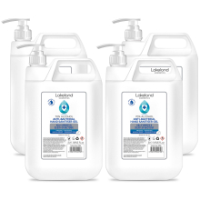 Hand Sanitiser Gel with Pump Dispenser - 4X 5 Litres - 70% Alcohol Surgical/Medical Grade - Anti-Bacterial Hand Hygiene Gel Rub, sanitizer (Pack of 4)