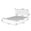 (Green) Velvet Double Bed Frame 4FT6 with Storage 3