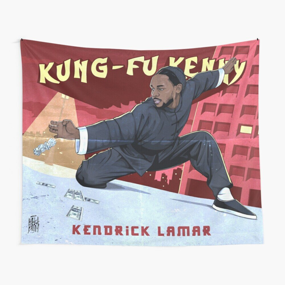 Tapestry 60x50inch Kung Fu Kenny Wall Hanging Art DÃ©cor Living Room