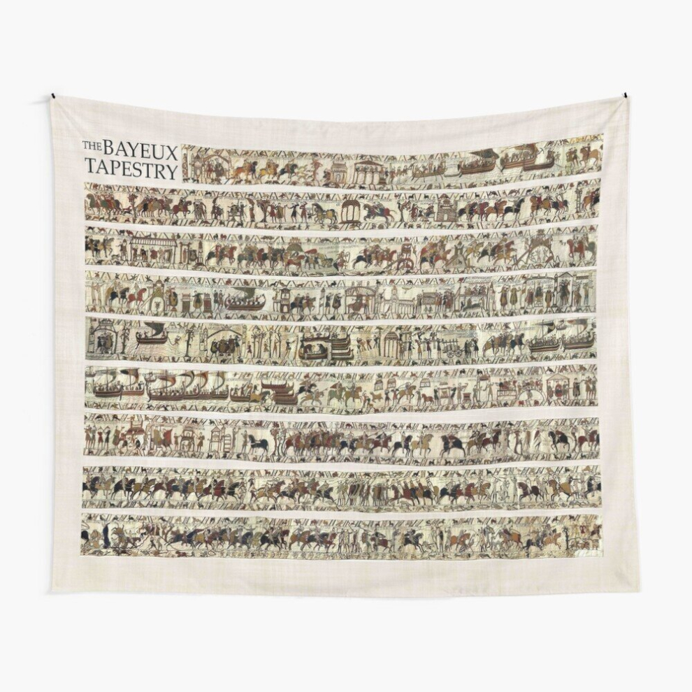 Bearlad Tapestry 60X50inch The Complete Bayeux Wall Hanging Art Décor Living Room