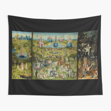 Tapestry 60x50inch The Garden of Earthly Delights by Hieronymus Bosch (1480-1505) Wall Hanging Art Décor Living Room